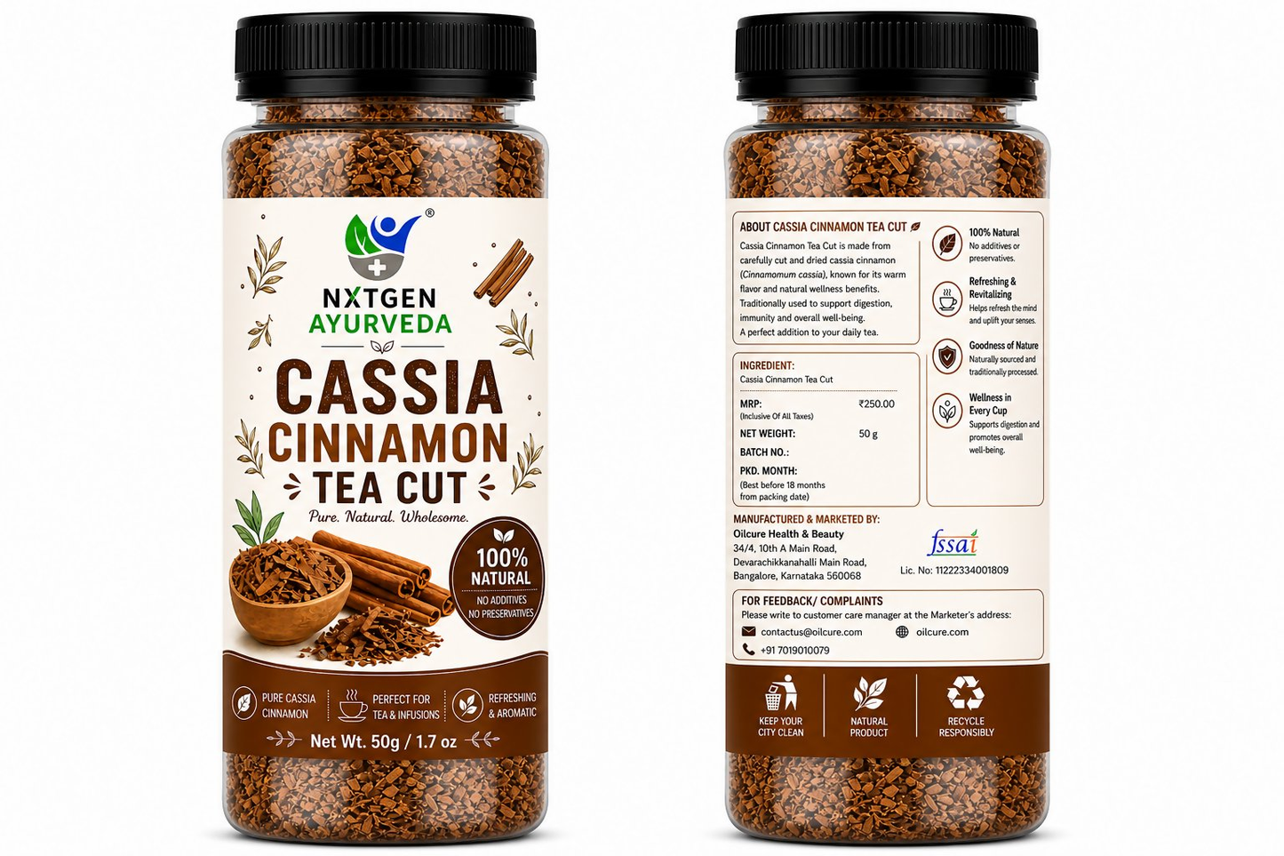 Nxtgen Ayurveda Cassia Cinnamon Tea Cut
