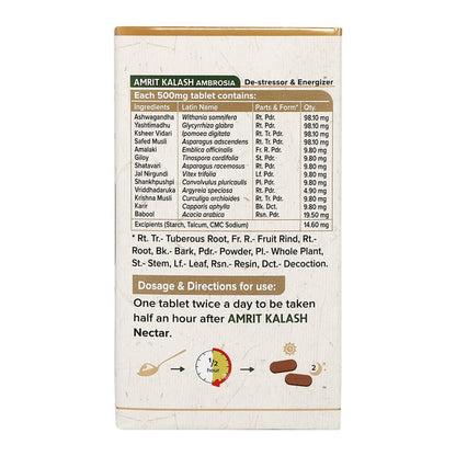 Maharishi Ayurveda Amrit Kalash Ambrosia Ingredients