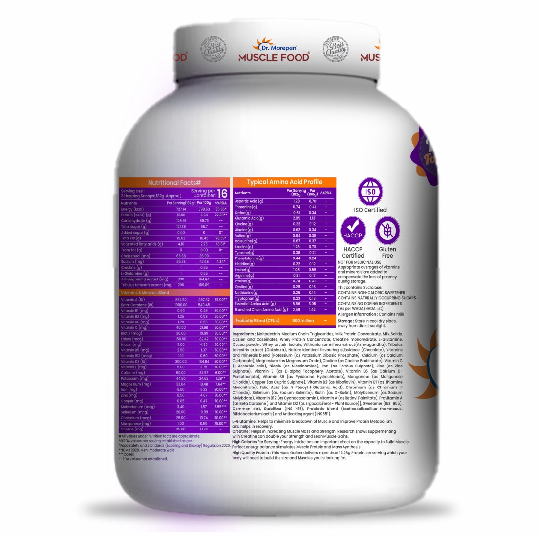 Dr Morpen Mass Gainer Chocolate