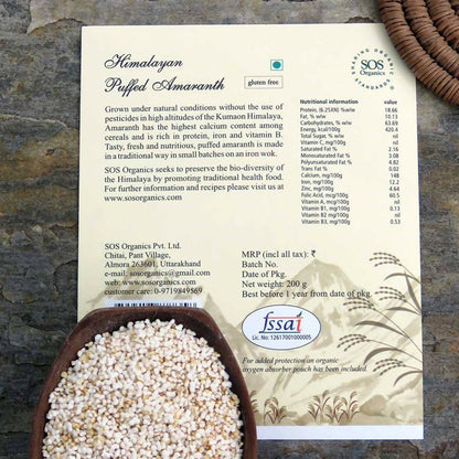 SOS Organics Himalayan Puffed Amaranth
