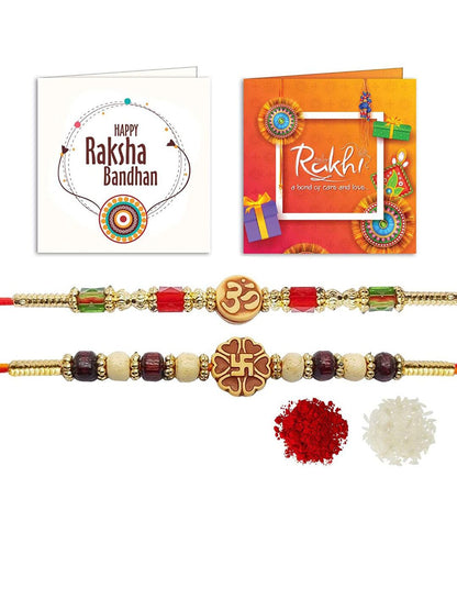 Anouk Set Of 2 Beaded Rakhi