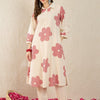 Dhiyona IE Floral Printed Pure Cotton A Line Kurta With Trousers