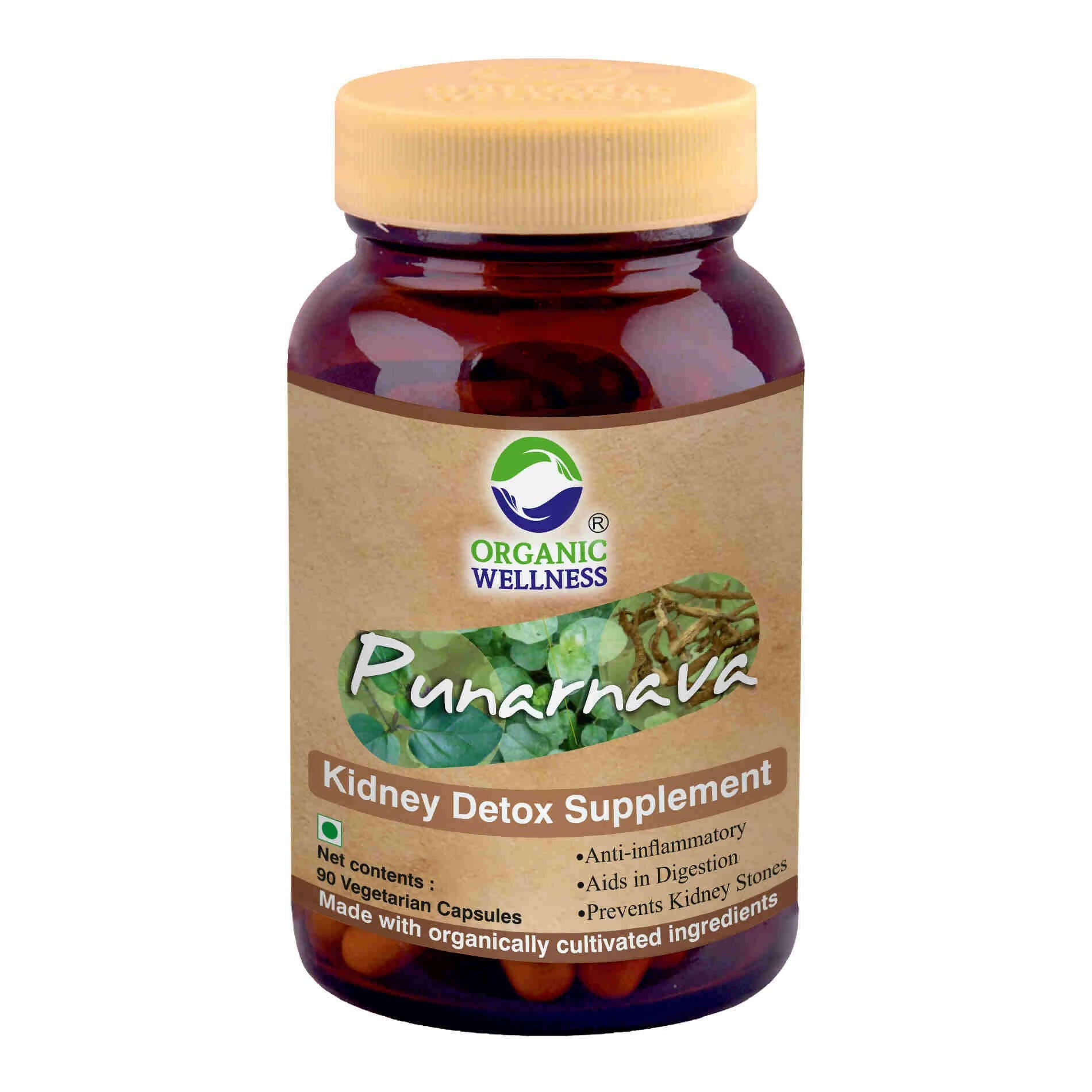 Organic Wellness Punarnava Capsules - Indyancart