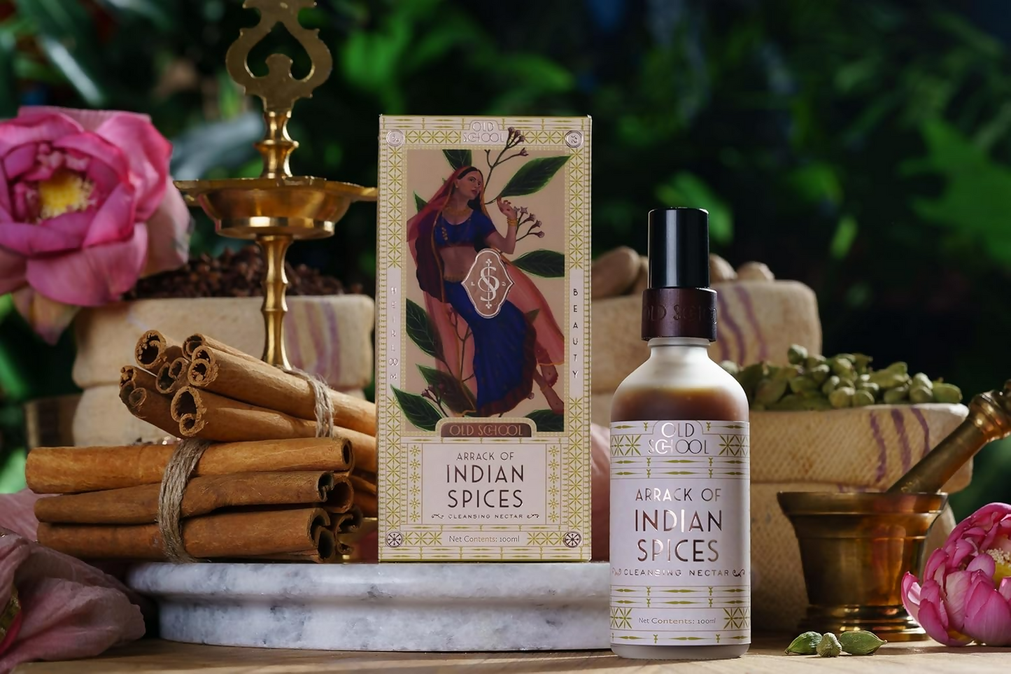 Old School Rituals Indian Spices Cleansing Nectar face wash with natural ingredients for deep cleansing and anti-acne skincare.