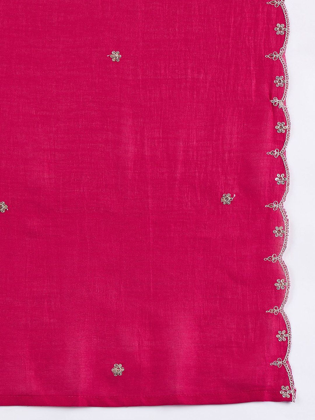 Indyancart VA Women Ethnic Motifs Embroidered Kurta with Sharara & Dupatta