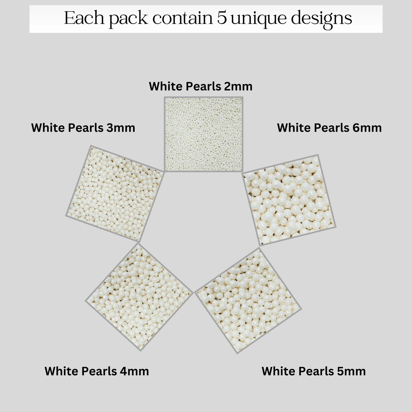Confect White Princess Disco Balls Assorted Sprinkles ( DB-13 )
