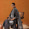 Dhiyona IE Geometric Printed Mirror Work Pure Cotton Straight Kurta With Palazzos & Dupatta