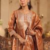 Dhiyona IE Ethnic Motifs Woven Design Round Neck Straight Kurta &Trousers With Dupatta