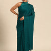 Dhiyona GR Women's Naaz Teal Satin Saree