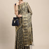Dhiyona GR Women's Natasha Neutral Grey Organza Saree