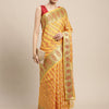 Dhiyona GR Women's Natasha Butter Yellow Organza Saree