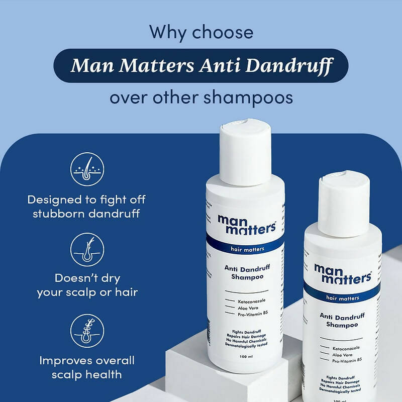 Man Matters 1% Ketoconazole Anti-Dandruff Shampoo - Indyancart