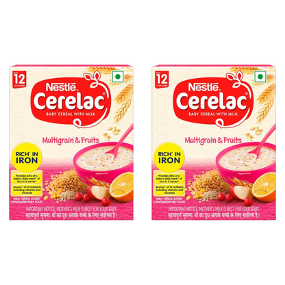 Nestle Cerelac Baby Cereal with Milk, Multigrain & Fruits 12 Months - Indyancart
