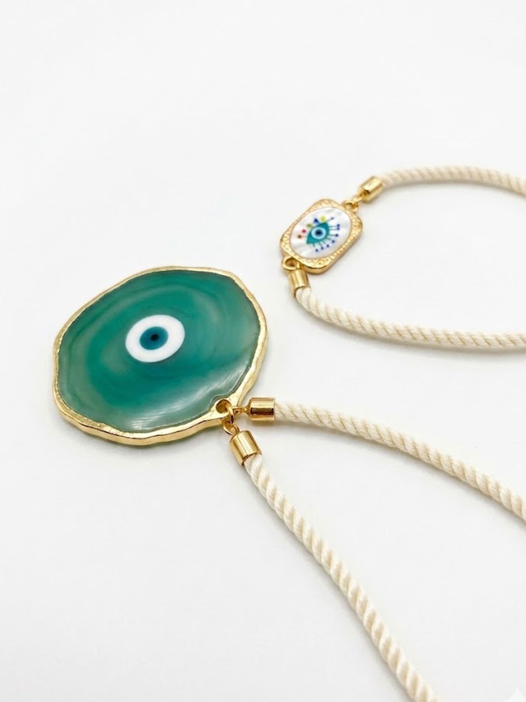 Anouk Set Of 2 Evil Eye Resin Design Bhaiya Bhabhi Wraparound Rakhi