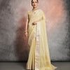 Dhiyona GR Women's Yellow Soft Mulberry Tissue Cotton Saree