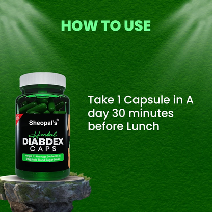 Sheopal's Herbal Diabdex Diabetes Capsules