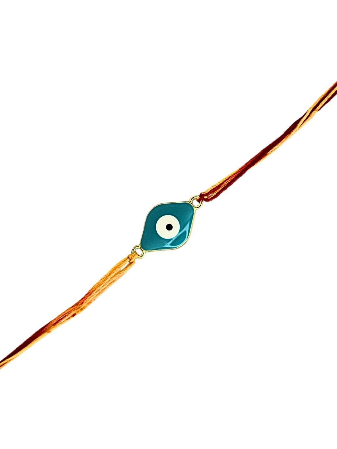 Anouk Set Of 6 Evil Eye Thread Rakhis With Card Roli & Chawal