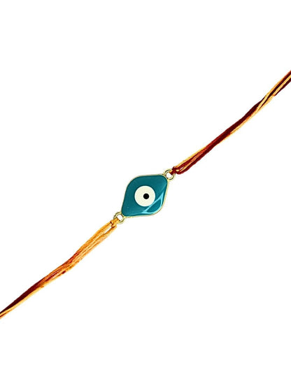Anouk Set Of 6 Evil Eye Thread Rakhis With Card Roli & Chawal