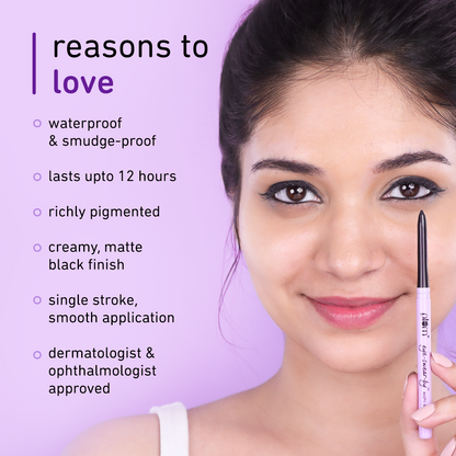 Plum Goodness Eye-Swear-By Kohl Kajal Deep Black
