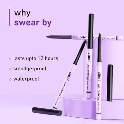 Plum Goodness Eye-Swear-By Kohl Kajal - Deep Black
