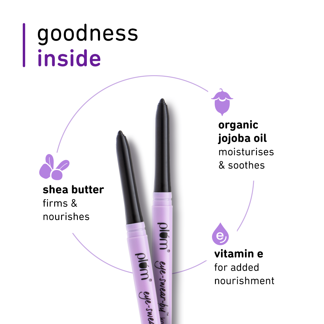 Plum Goodness Eye-Swear-By Kohl Kajal Deep Black