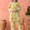 Dhiyona SN Women's Floral Printed Cotton Kurta with Trousers