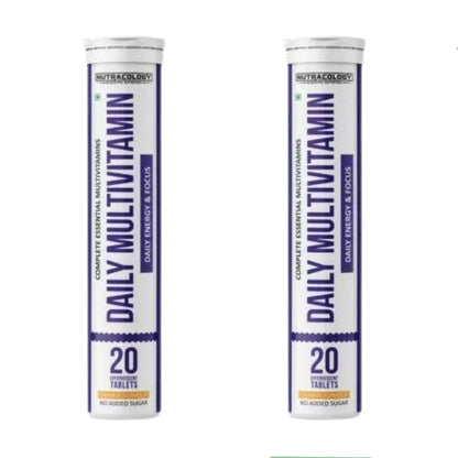 Nutracology Daily Multivitamin Effervescent Tablets With Vitamins & Minerals For Men & Women