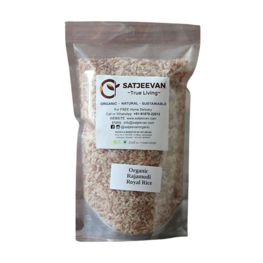 Satjeevan Organic Hand-Pounded Rajamudi Rice - Indyancart