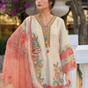 Indyancart IE Women's Floral Embroidered Mirror Work Kurta with Trousers & Dupatta