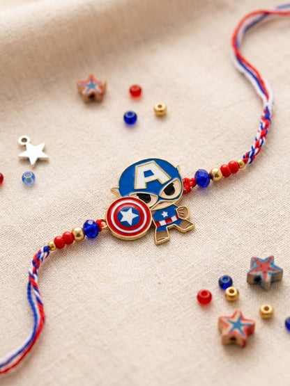Anouk Kids Avengers Character Artificial Beads Thread Rakhi