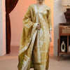 Dhiyona IE Women Regular Kurta with Trousers & With Dupatta
