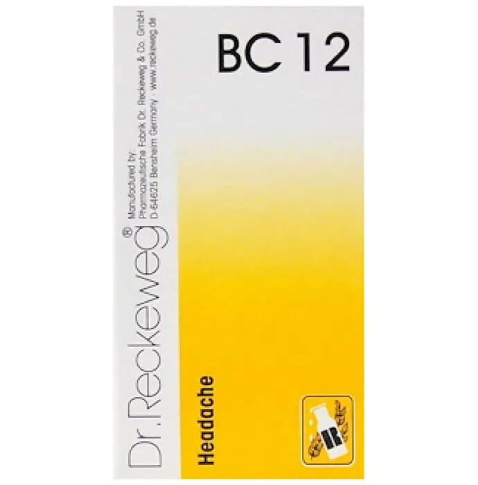 Dr. Reckeweg Bio-Combination 12 (BC 12) Tablets - Indyancart