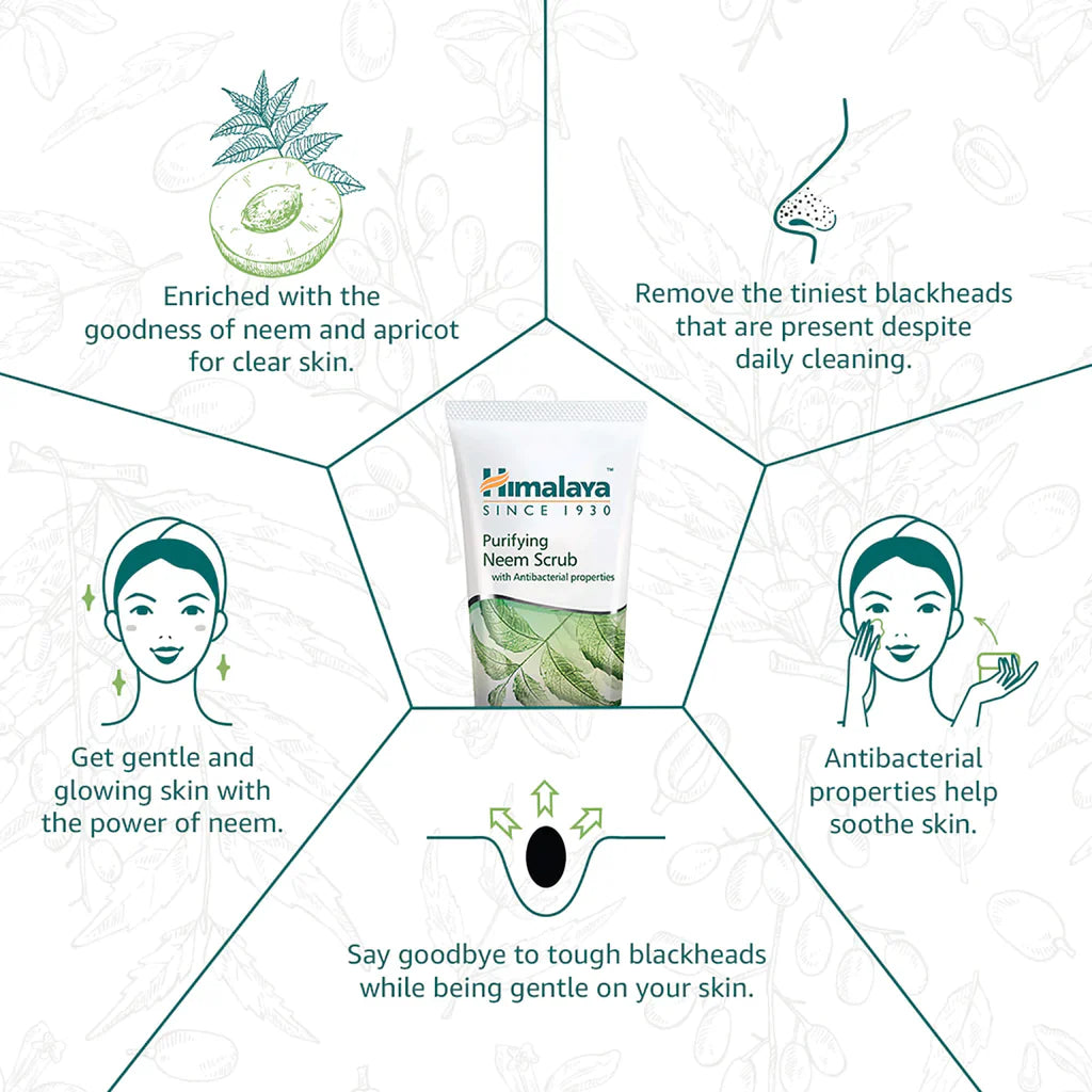 Himalaya Purifying Neem Scrub - Indyancart