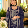 Dhiyona IE Ethnic Motifs Embroidered Sequinned Kurta with Trousers & Dupatta