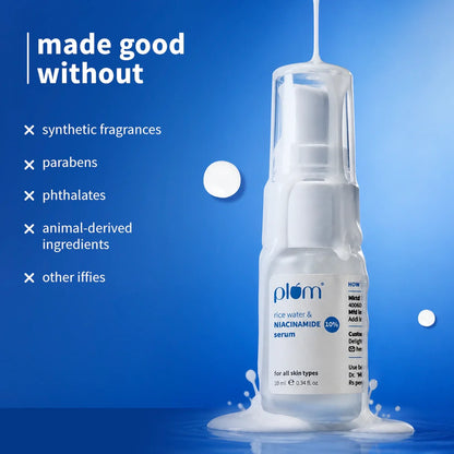 10% Niacinamide Face Serum with Rice Water For Clear & Bright Skin