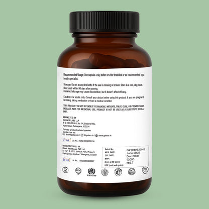 GATACA Pure ?-NMN 500 mg Capsules with Nicotinamide Mononucleotide for More Energy, More Endurance, More Life