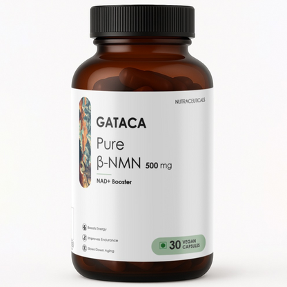 GATACA Pure ?-NMN 500 mg Capsules with Nicotinamide Mononucleotide for More Energy, More Endurance, More Life