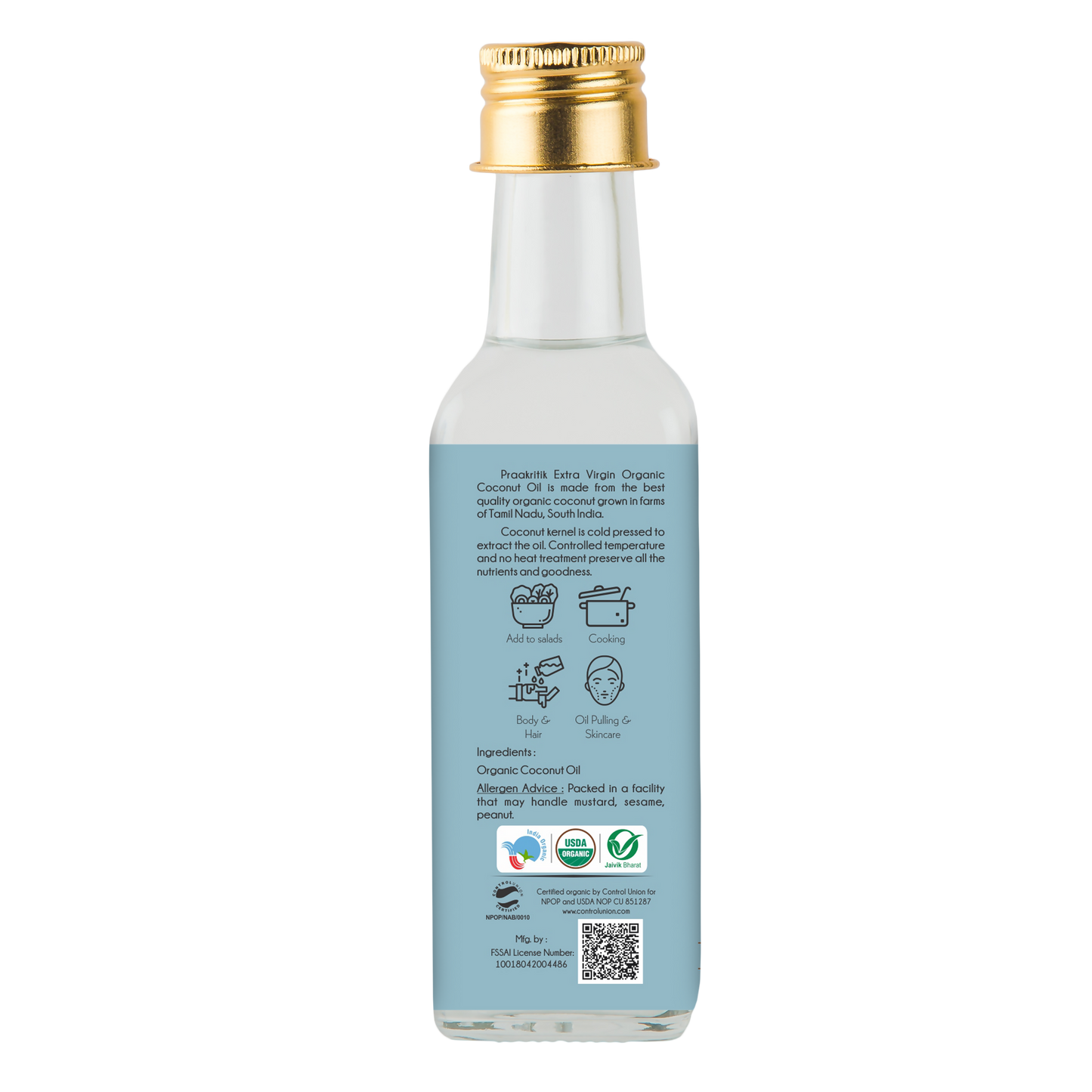 Praakritik Organic Extra Virgin Coconut Oil