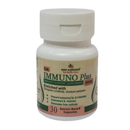 Deep Ayurveda Immuno Plus 500mg Veg Capsules