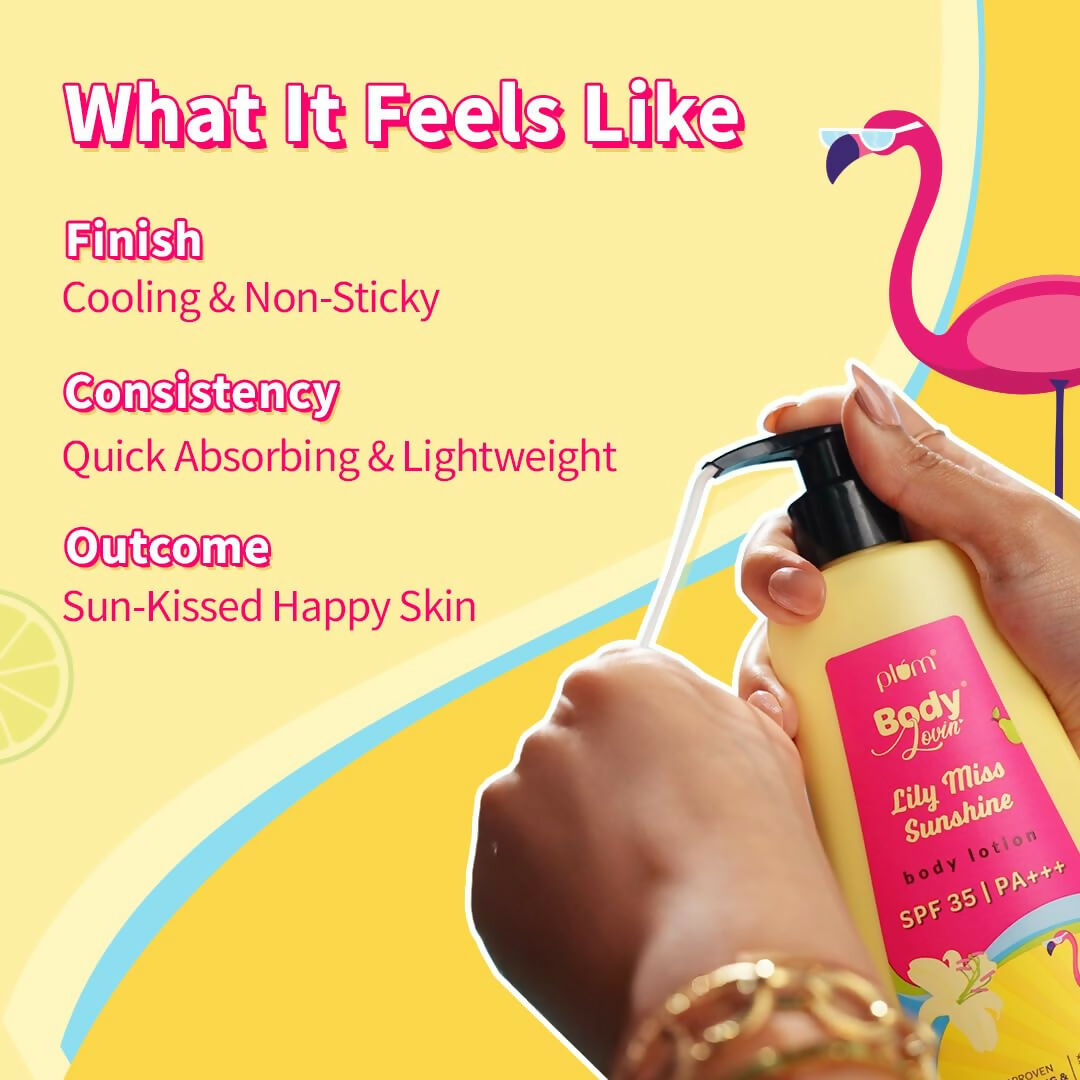 Plum BodyLovin' Lily Miss Sunshine Body Lotion With SPF 35 PA+++
