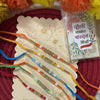 Dhiyona Set Of 6 Multi Artificial Beads Thread Rakhi With Roli Chawal Chandan Mishri