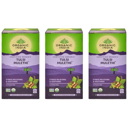 Organic India Tulsi Mulethi 25 Tea Bags