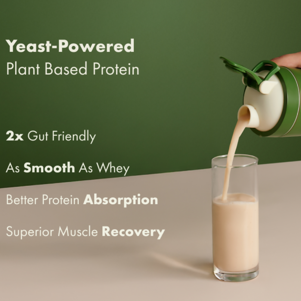 Cosmix No Nonsense Plant Protein Pro Kerala Vanilla Bean health drink in a glass, showcasing the vanilla-flavored protein beverage.