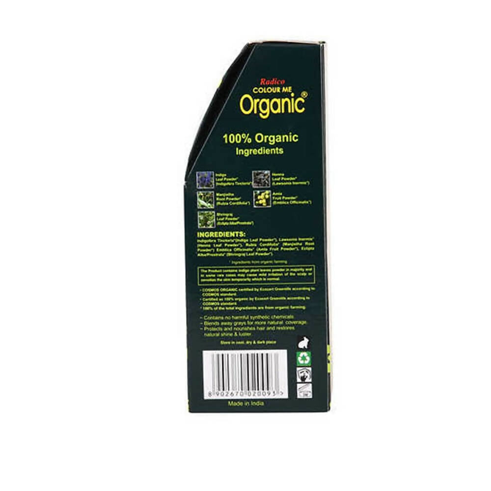 Radico Organic Hair Colour-Soft Black - Indyancart