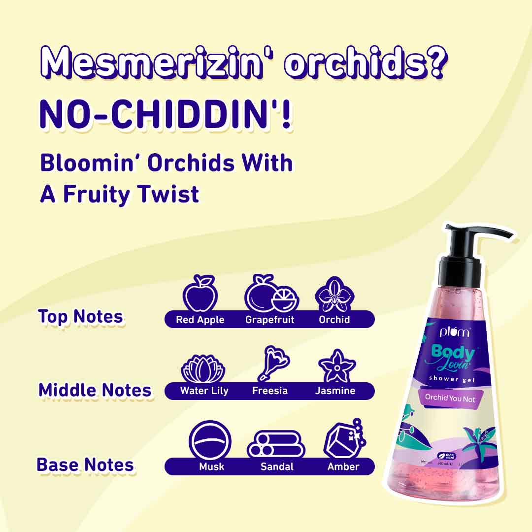 Plum Goodness Orchid-You-Not Shower Gel by BodyLovin'