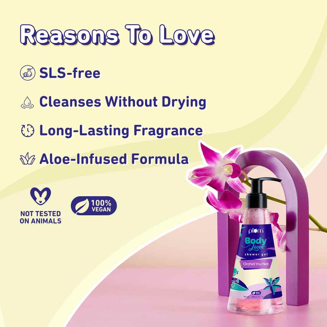Plum Goodness Orchid-You-Not Shower Gel by BodyLovin'