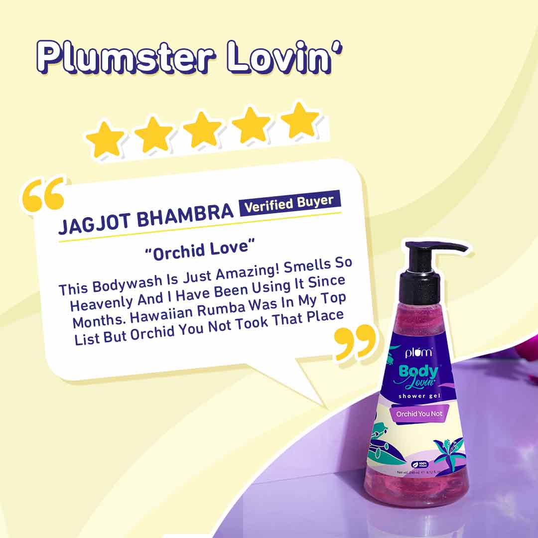 Plum Goodness Orchid-You-Not Shower Gel by BodyLovin'