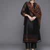 Dhiyona VA Women's Geometric Printed Mandarin Collar Regular Kurta & Trousers With Dupatta