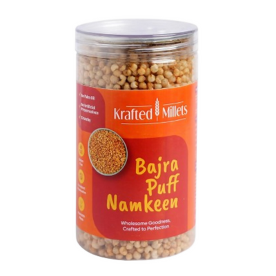 Krafted Millets Bajra Puff Namkeen
