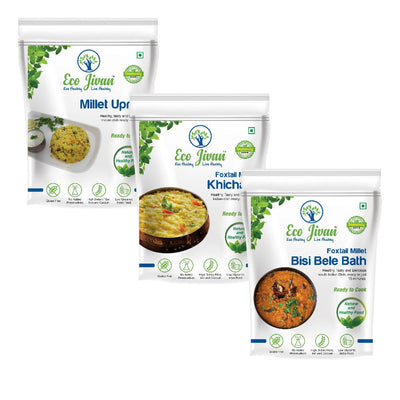 Instant Millet South Indian Foods Combo (3 x 200 gms)